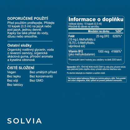 Solvia Čistý methylfolát