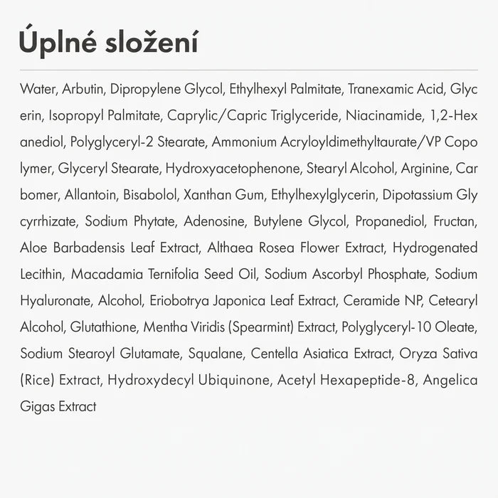 Solvia Pokročilý rozjasňující krém s arbutinem