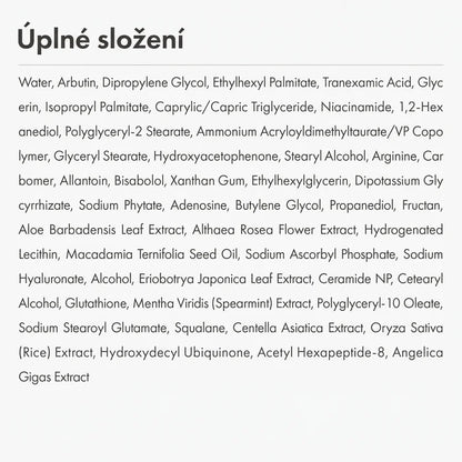 Solvia Pokročilý rozjasňující krém s arbutinem